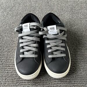 P448 Kids Black Sneakers